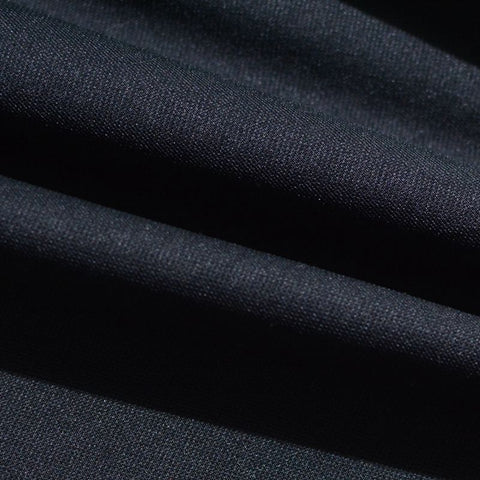 100% Polyester Interlock Knit Fabric, 138 gsm, 165 cm — Black