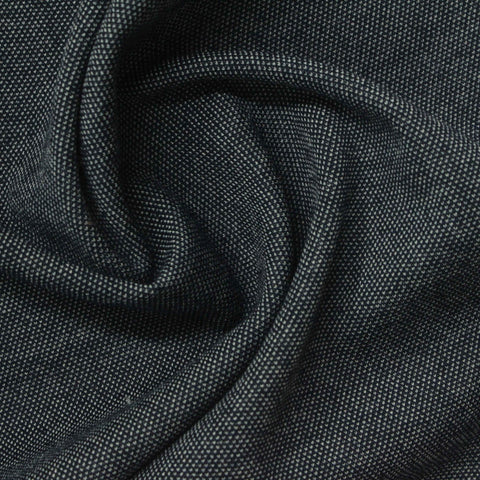 Navy Marl Interlock Knit, Poly-Viscose