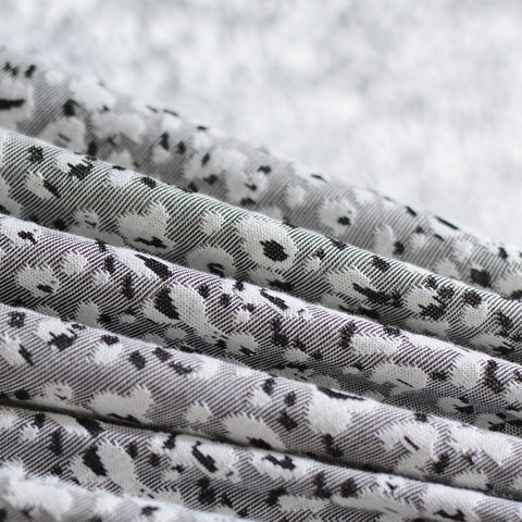 Black Leopard Jacquard, Polyester, 185 gsm