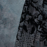 Black Floral Knit, Polyester — photo 2