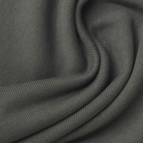 Grey French Terry, Cotton-Poly