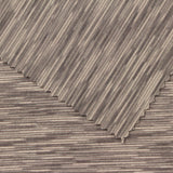 Brown Horizontal-Stripe Jersey Knit, Polyester — photo 2