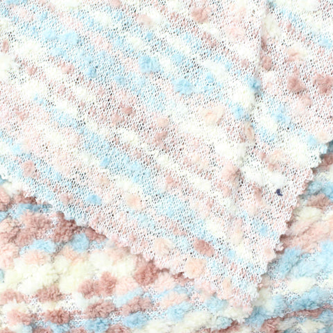 Pastel Blue Textured Chunky Knit, Polyester