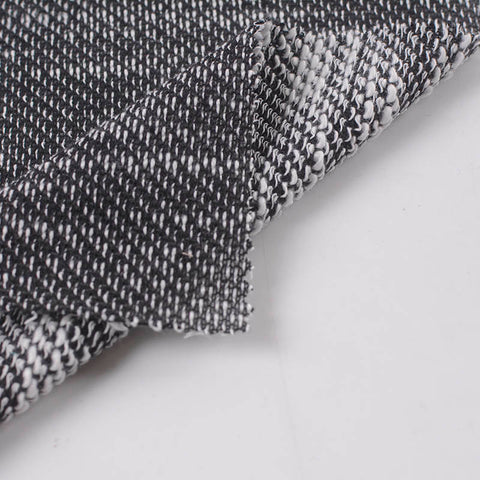 Black Marl French Terry, Polyester, 250 gsm