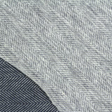 Dark Blue Herringbone Knit, Cotton — photo 2