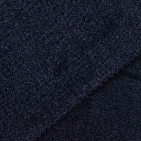 Slub Chenille Fabric, 250 gsm, 155 cm — Navy