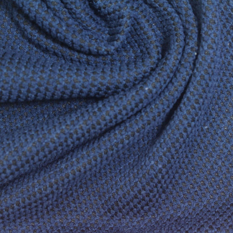 Blue Heathered-Marl Knit, Polyester, 218 gsm