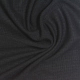 Black Textured Crepe, Poly-Viscose — photo 2