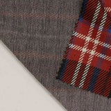 Red Plaid Jacquard, Poly-Viscose — photo 2