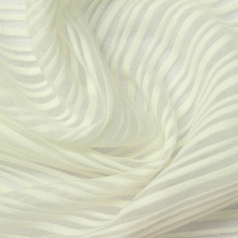 Off-White Stripes Rib Knit, Polyester