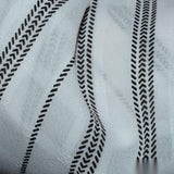 Black Chevron Chiffon, Polyester — photo 2