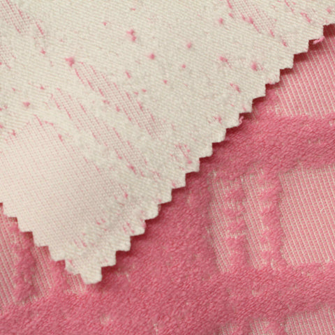 Pink Check Jacquard, Polyester