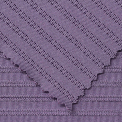 Jacquard Polyester Stretch Knit Fabric, 300 gsm, 140 cm — Purple
