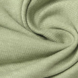 Polyester Cotton Rib Knit Fabric, 228 gsm, 172 cm — Green — photo 2