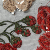 Red Floral Knit, Polyester, 130 cm, ref EF-243202 — photo 2