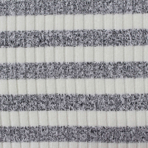 White Stripe Rib Knit