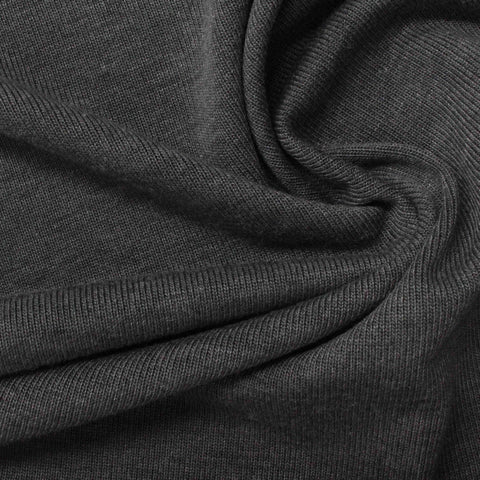 Chunky Knit Fabric, 302 gsm, 135 cm — Grey
