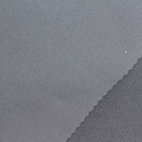 100% Polyester French Terry Fabric, 278 gsm, 154 cm — Grey