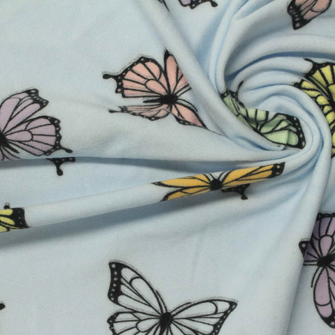 Yellow Butterflies Milk Silk Knit, Polyester