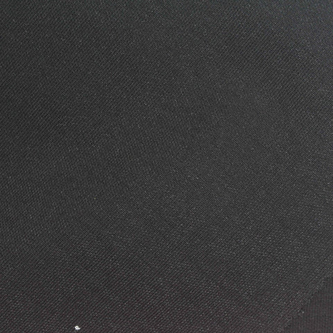 Black Interlock Knit, Cotton-Poly