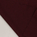 Yarn-Dyed Polyester Stretch Rib Knit Fabric, 250 gsm, 150 cm — Red — photo 2