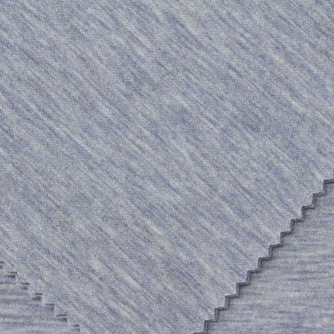Light Blue Marl Scuba Knit, Poly-Viscose, 360 gsm