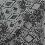 Grey Geometric-Diamond Bengaline, Viscose-Nylon — photo 2