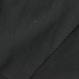 Polyester Cotton Stretch Rib Knit Fabric, 324 gsm, 135 cm — Black — photo 2