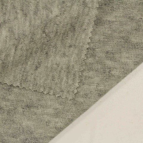 Dark Grey Marl Chunky Knit, Poly-Viscose, 135 gsm