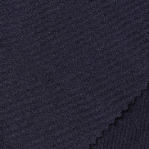 Nylon Stretch Interlock Knit Fabric, 240 gsm, 150 cm — Navy, ref EF-252408