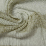 Striped Polyester Stretch Crepe Fabric, 170 gsm, 125 cm — White — photo 2