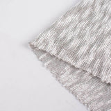 Light Grey Textured Chunky Knit, Viscose-Poly — photo 2