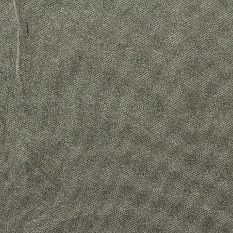Heathered Green-Grey Marl French Terry, Polyester, 230 gsm