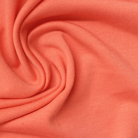 Coral Marl French Terry, Poly-Viscose