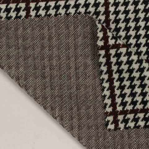 Black Houndstooth Knit