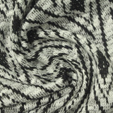 Black Houndstooth Chunky Knit, Polyester — photo 2