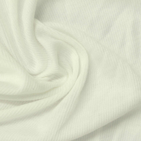 Polyester Stretch Rib Knit Fabric, 190 gsm, 145 cm — Beige