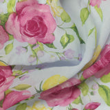 Pink Roses Chiffon, Polyester — photo 2