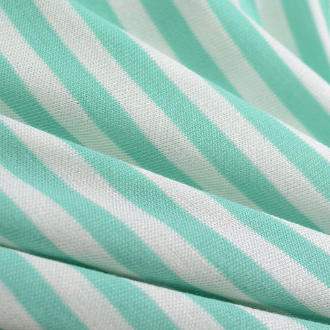 Mint Stripe Chunky Knit, Viscose