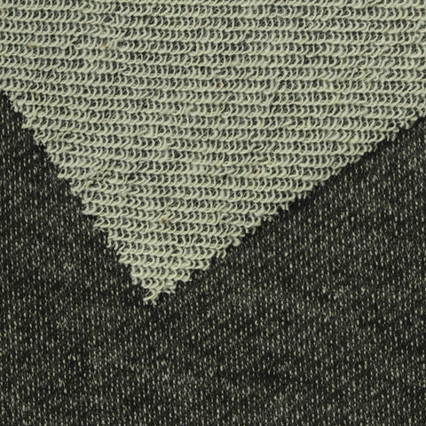 Dark Grey Marl French Terry, Poly-Cotton, 208 gsm