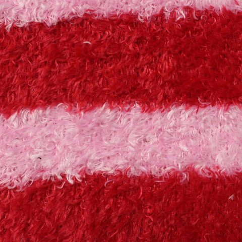 Red Horizontal-Stripe Knit, Polyester, 395 gsm