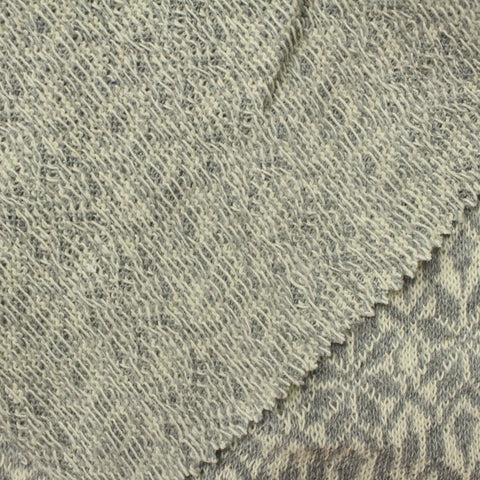 Dark Grey Geometric-Diamond Jacquard, Cotton-Poly