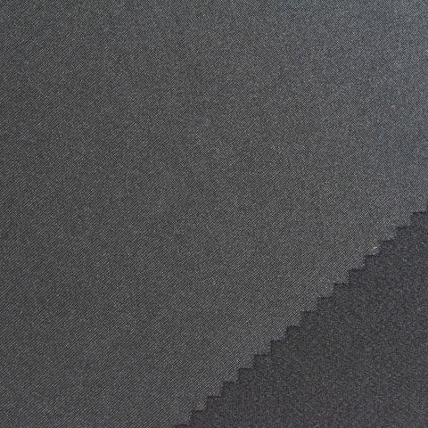 Dark Grey Marl Interlock Knit, Polyester, 390 gsm