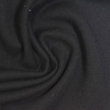 Cotton Polyester French Terry Fabric, 300 gsm, 185 cm — Black — photo 2