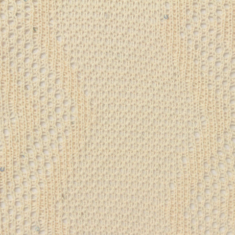 Cream Openwork Pointelle Knit, Polyester, 260 gsm, 165 cm