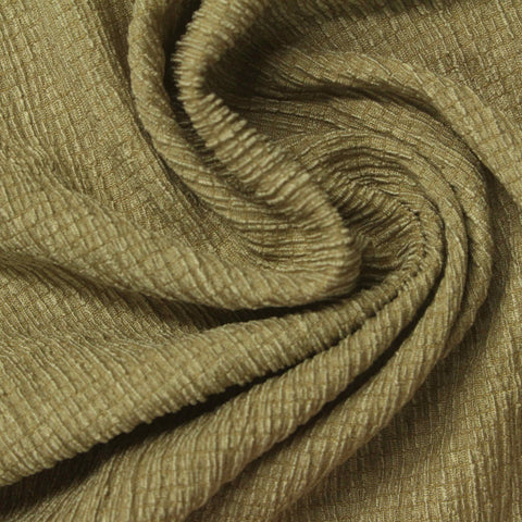 Olive Textured Warp Knit, Polyester
