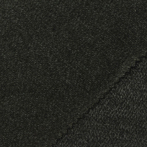 Dark Grey Marl Jersey Knit, Poly-Wool