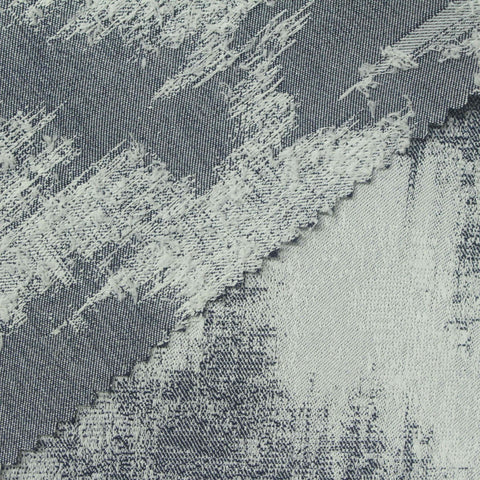 Light Grey Abstract Scuba Knit, Poly-Viscose