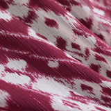 Burgundy Ikat Chiffon, Polyester — photo 2