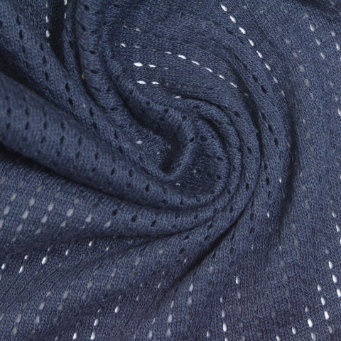 White Dots Pointelle Knit, Cotton